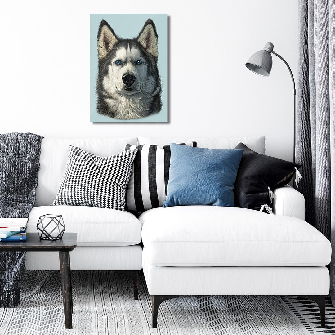 TrophySmack Husky Portrait - Metal Wall Art