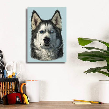 TrophySmack Husky Portrait - Metal Wall Art