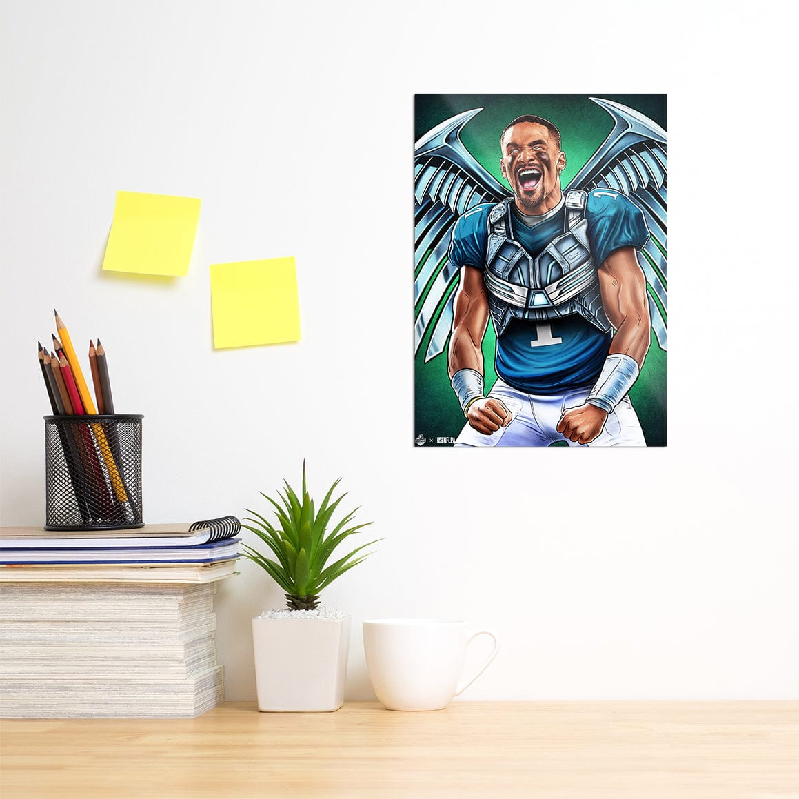 Jalen Hurts Philadelphia Eagles Football Art Illustrated Print Poster Jalen  Hurts Poster Gift for Eagles Fans 