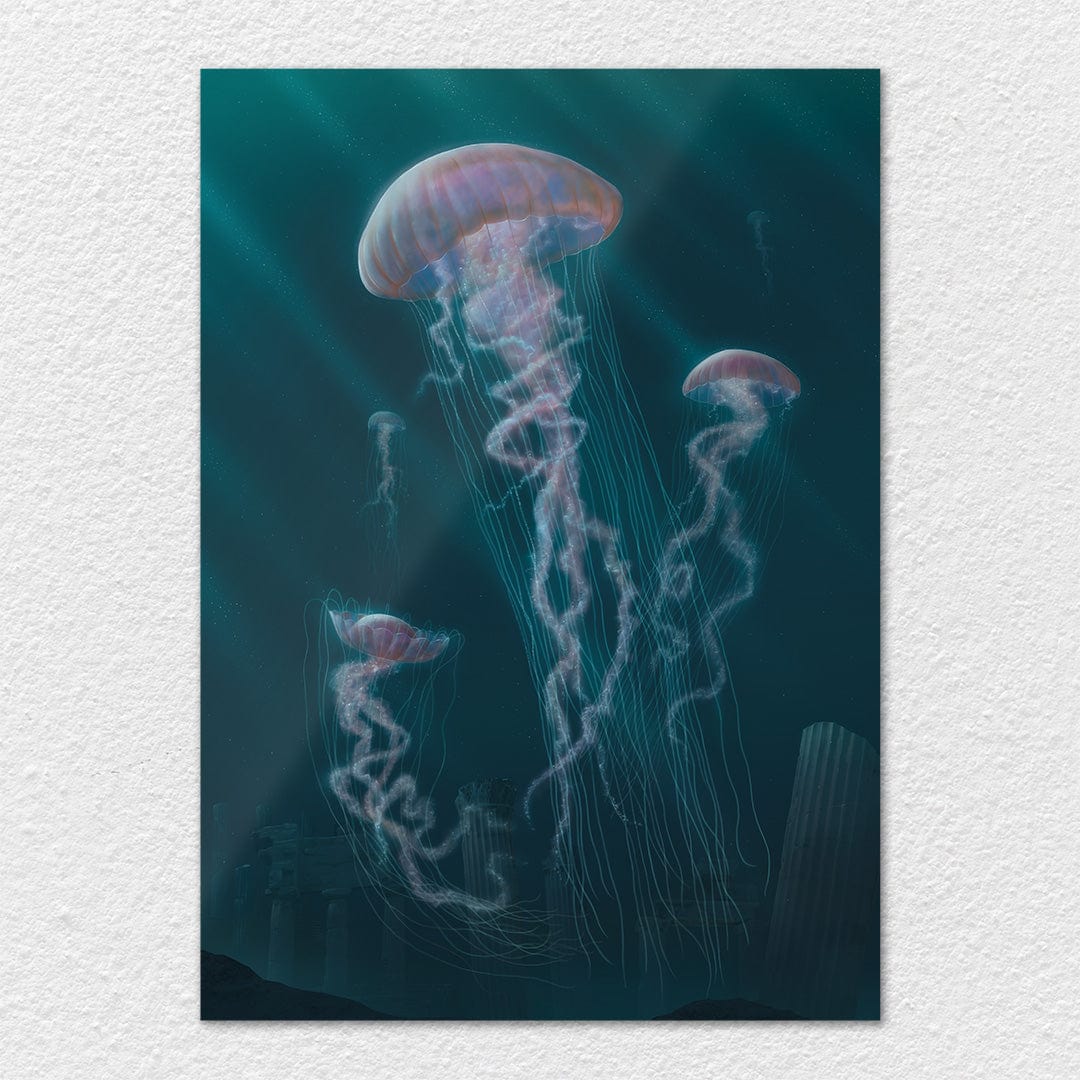 TrophySmack Jellyfish in the Deep - Metal Wall Art