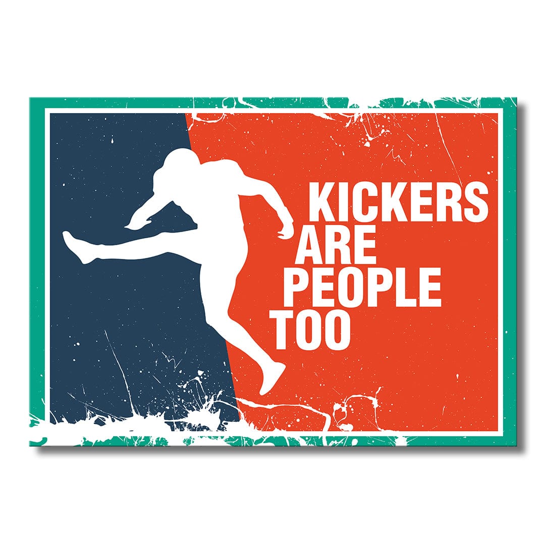 TrophySmack Kickers Are People Too TrophySmack Theme - Metal Wall Art