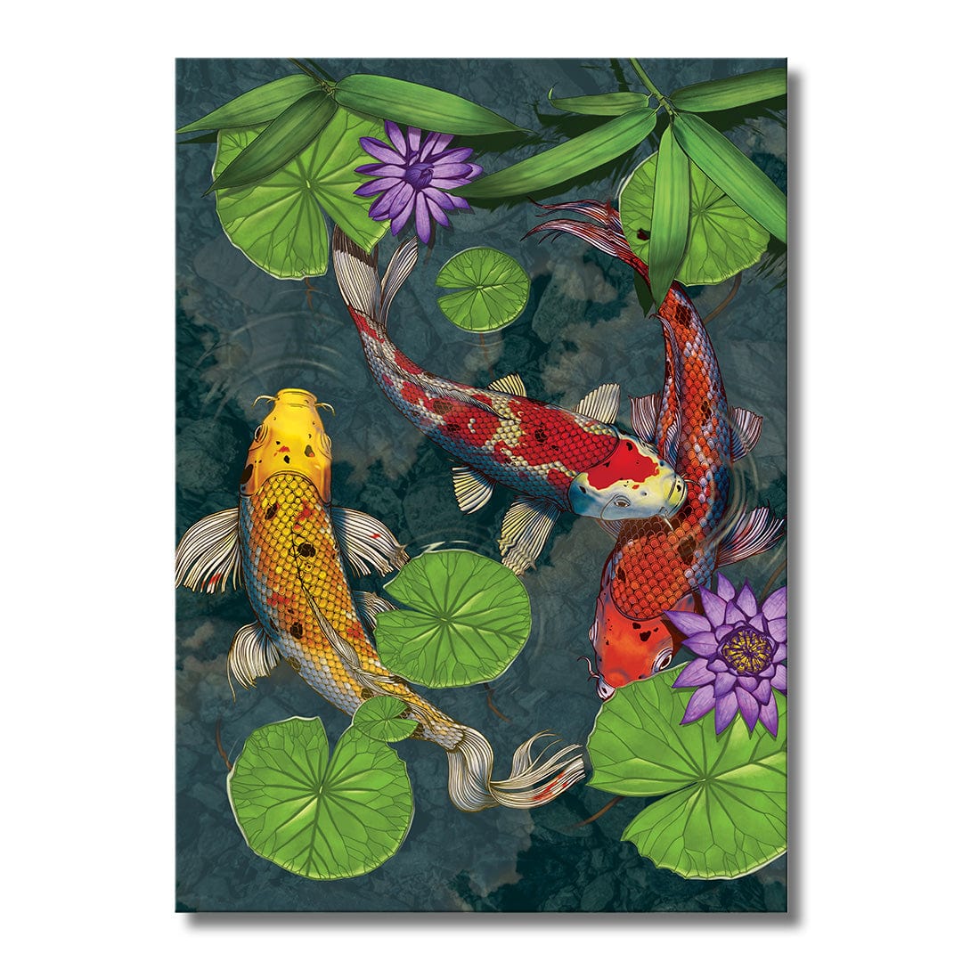 TrophySmack Koi Fish Pond - Metal Wall Art