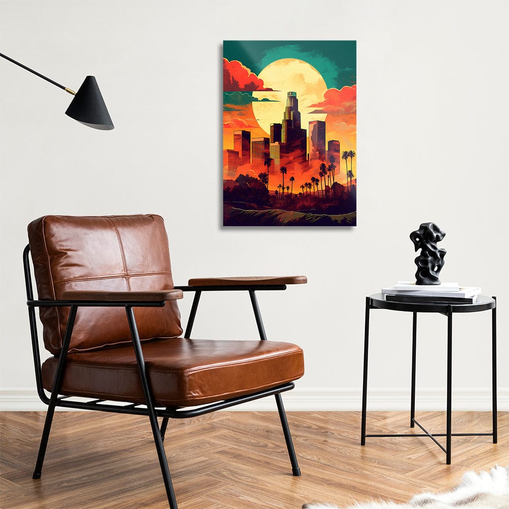 TrophySmack LA Skyline - Metal Wall Art