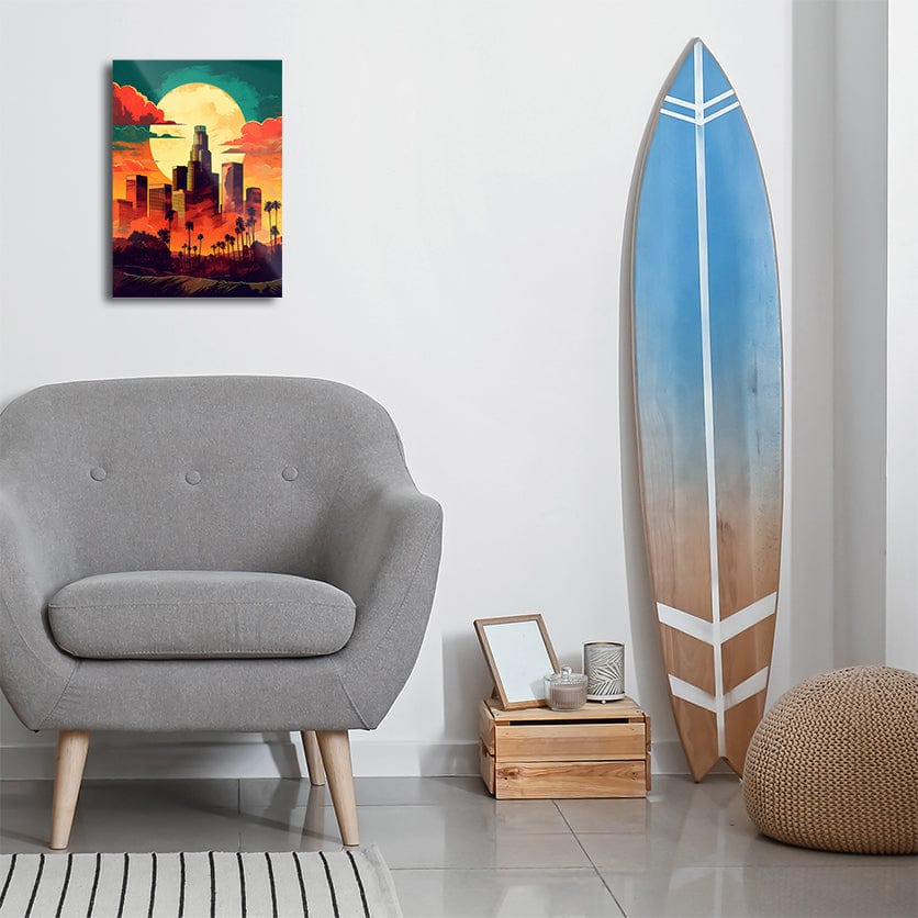 TrophySmack LA Skyline - Metal Wall Art