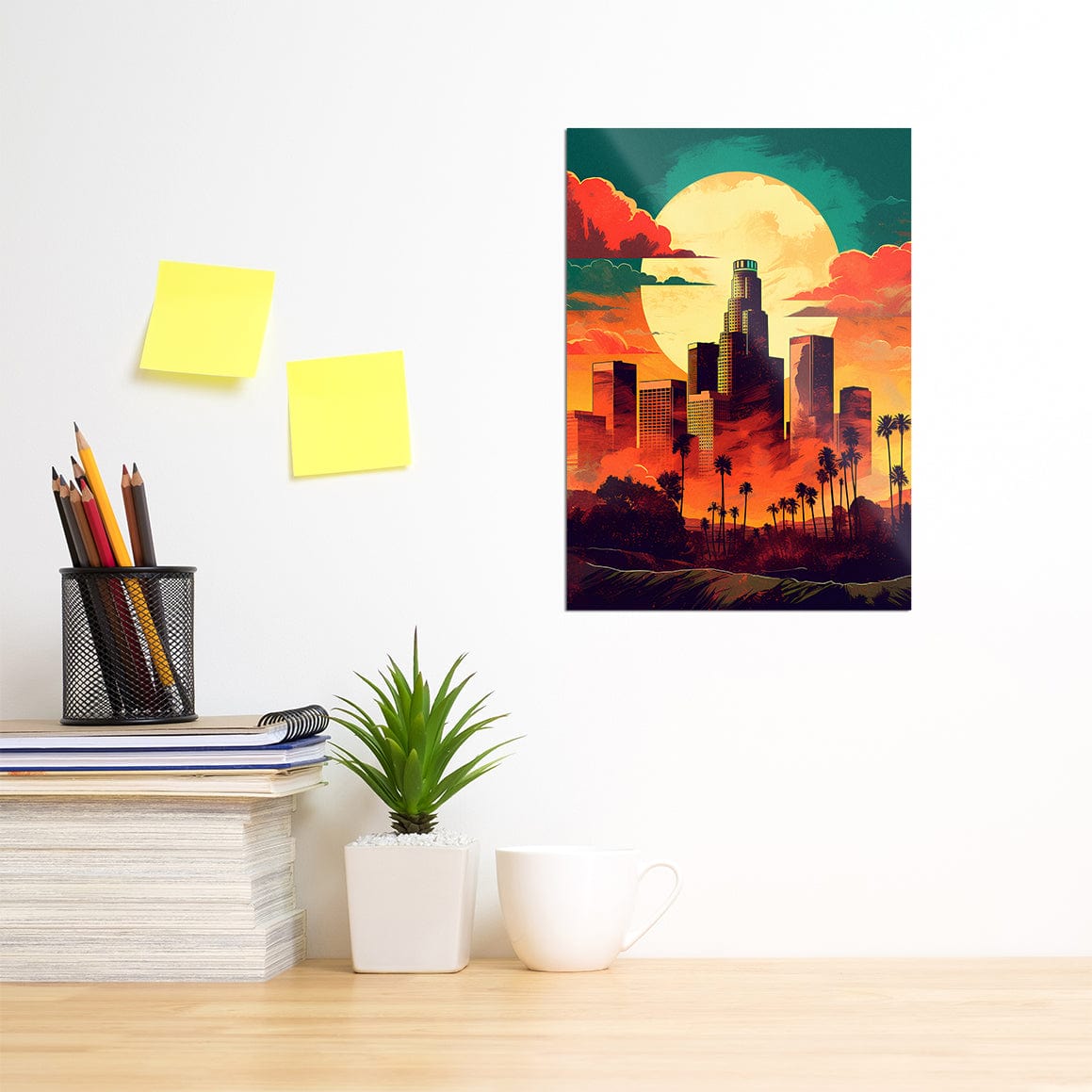 TrophySmack LA Skyline - Metal Wall Art