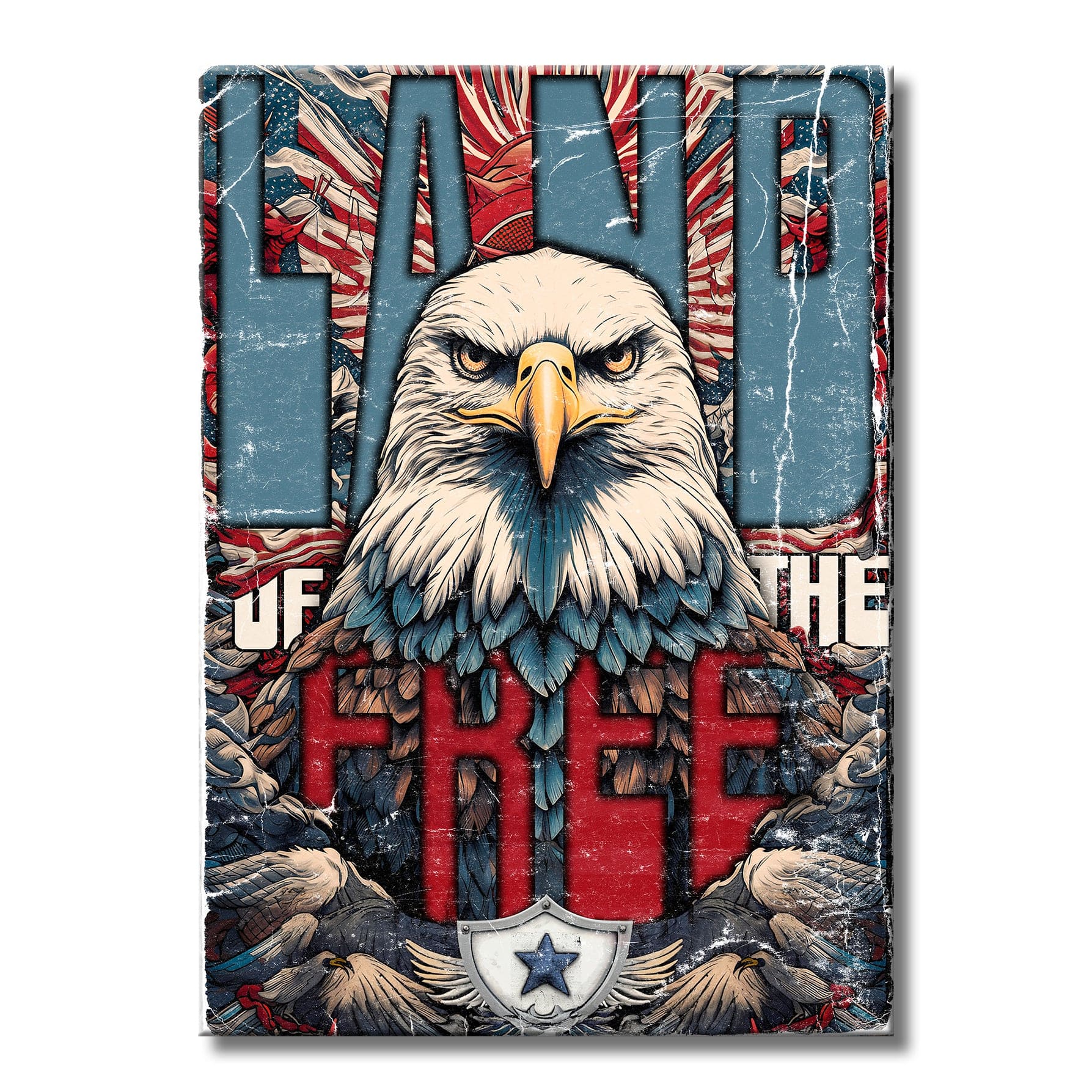 TrophySmack Land of the Free Eagle - Metal Wall Art