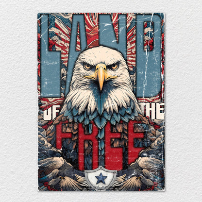 TrophySmack Land of the Free Eagle - Metal Wall Art