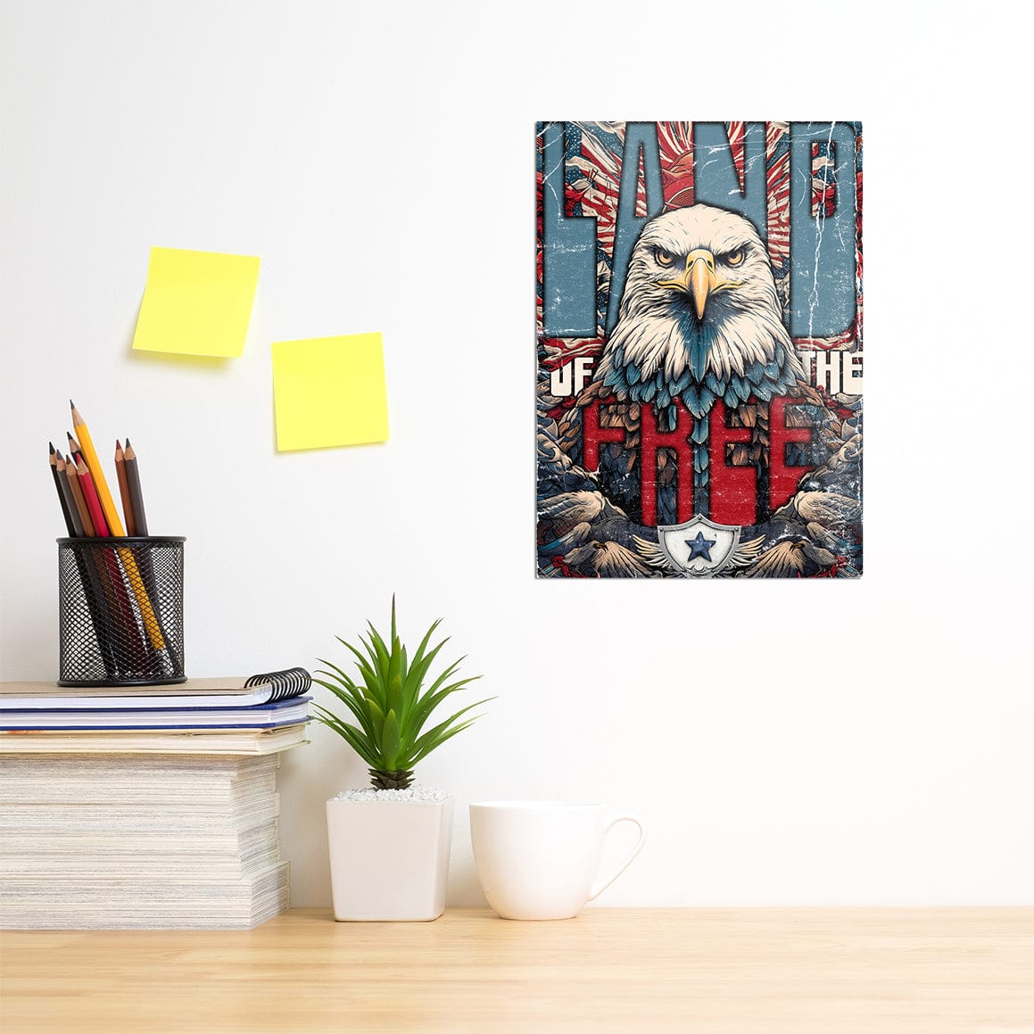 TrophySmack Land of the Free Eagle - Metal Wall Art