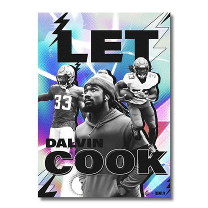 TrophySmack Let Dalvin Cook - Metal Wall Art