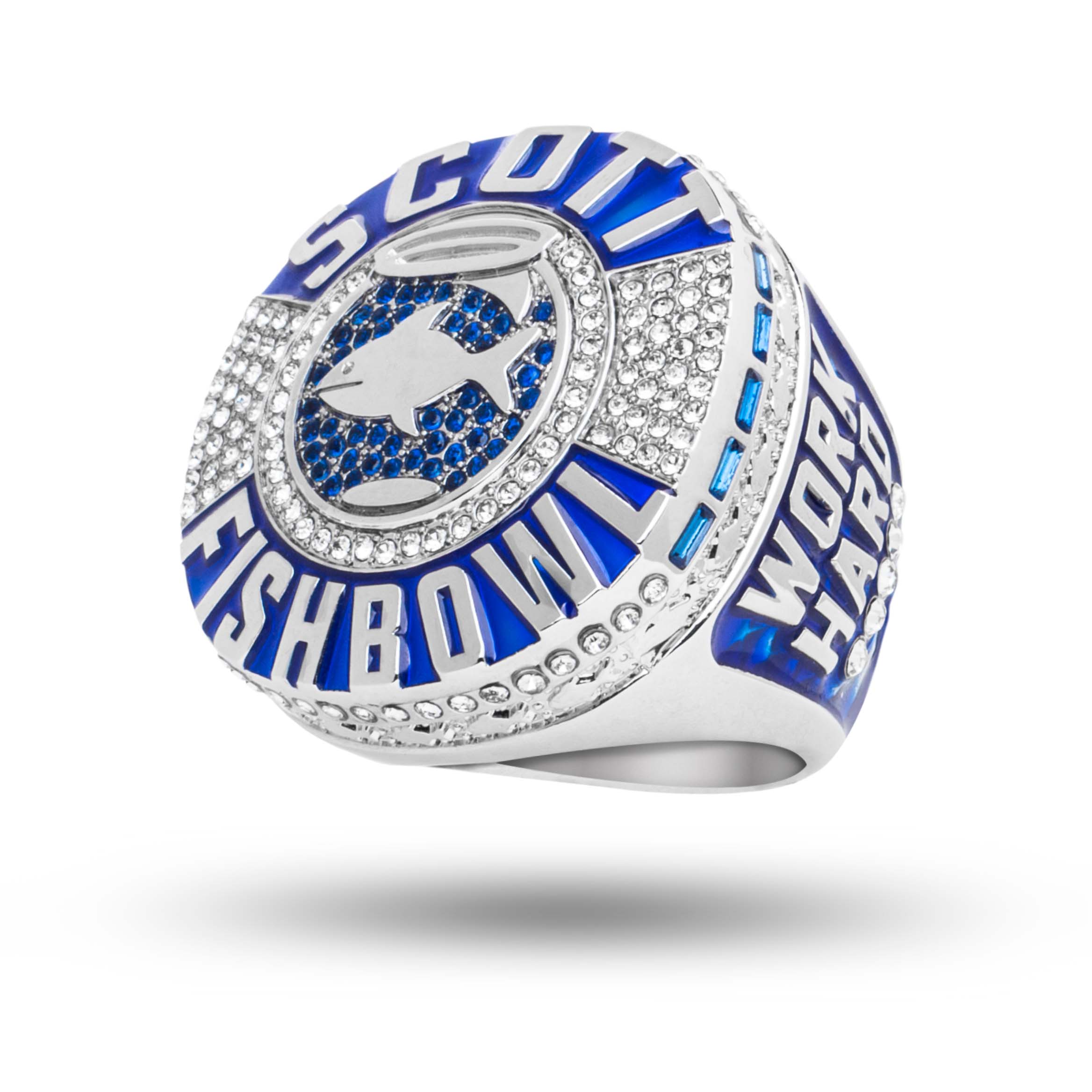 Exclusive Scott Fish Bowl Commemorative Ring TrophySmack