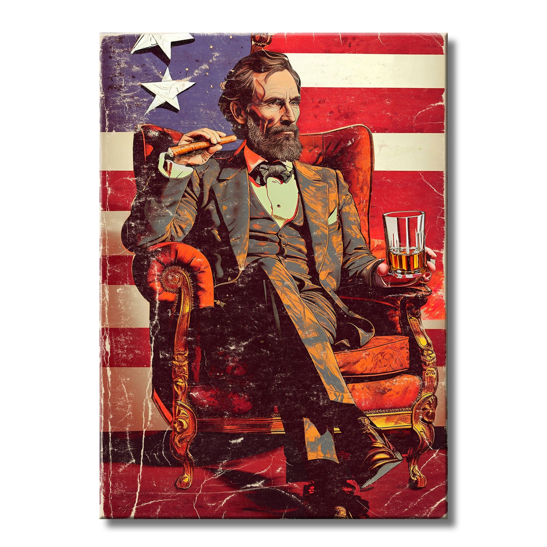 TrophySmack Most Interesting Abe Lincoln - Metal Wall Art
