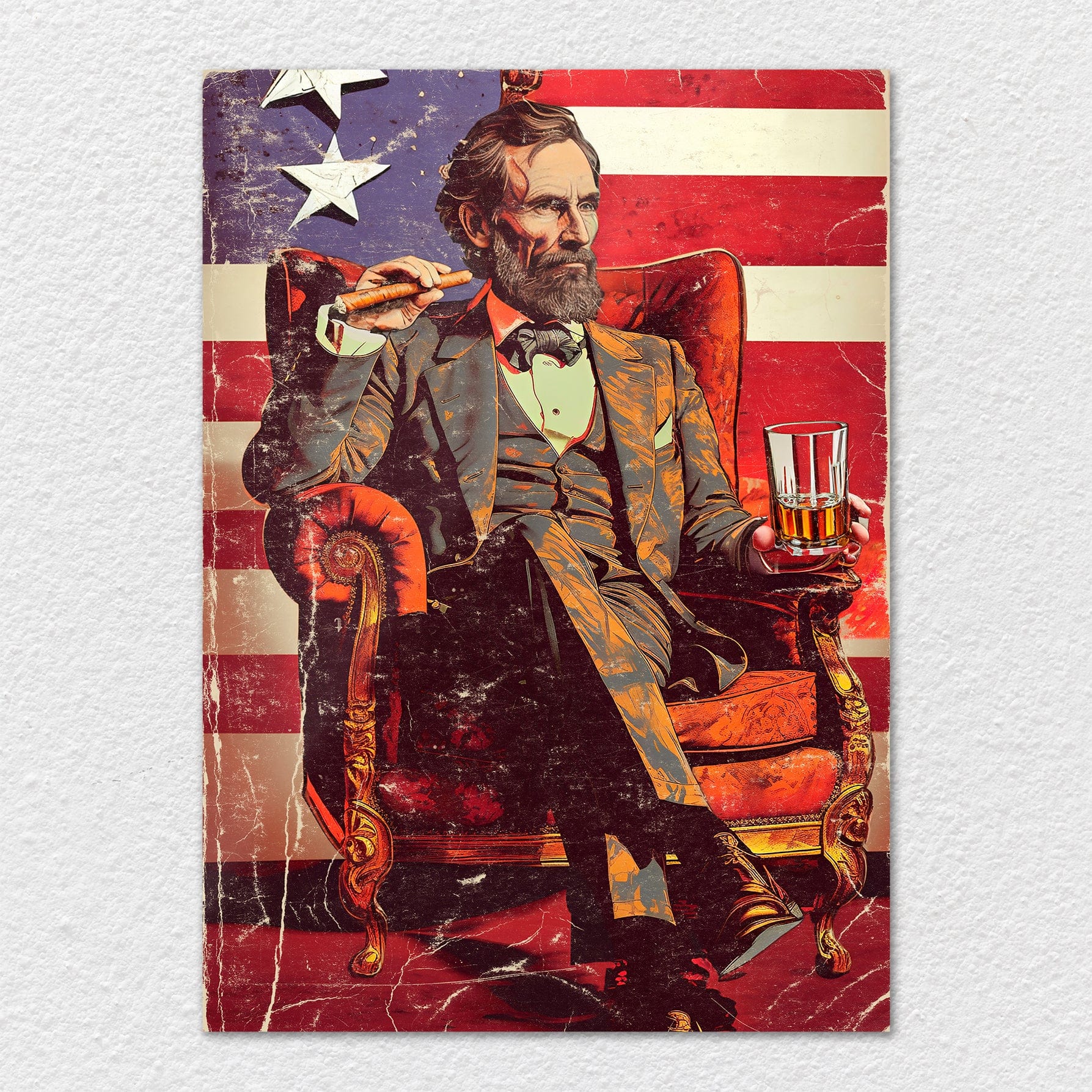 TrophySmack Most Interesting Abe Lincoln - Metal Wall Art