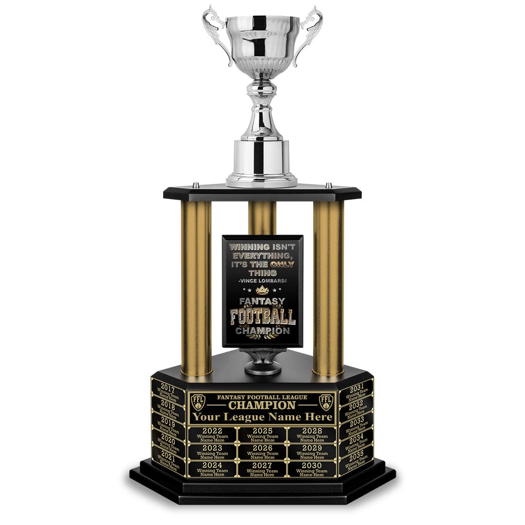 20 Perpetual King's Cup Trophy - Gold - TrophySmack