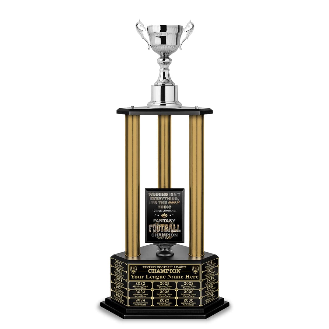 Fantasy Football Golden Trophy - 25 Year Perpetual