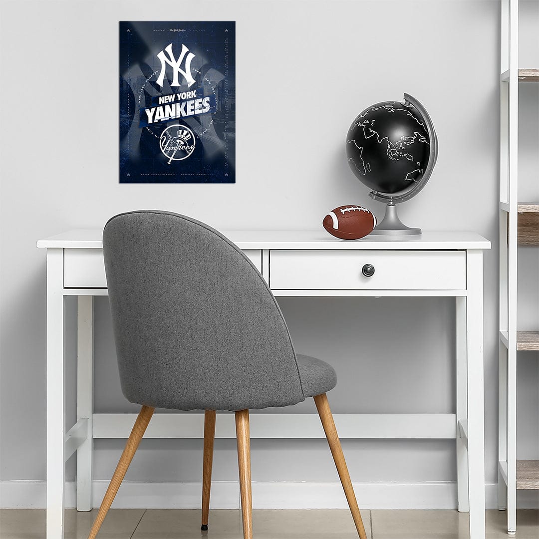 TrophySmack New York Yankees City Skyline Stacked - MLB Metal Wall Art