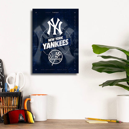 TrophySmack New York Yankees City Skyline Stacked - MLB Metal Wall Art