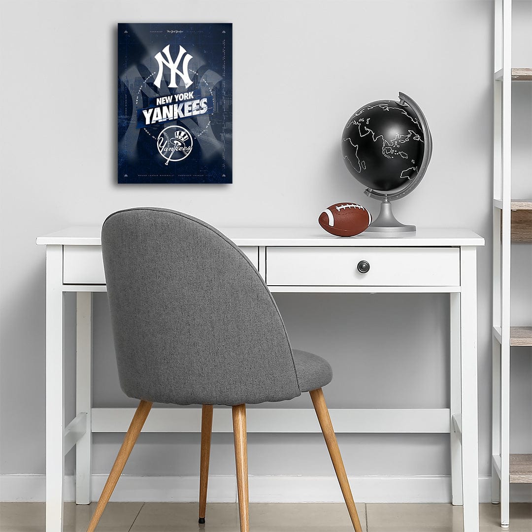 TrophySmack New York Yankees City Skyline Stacked - MLB Metal Wall Art