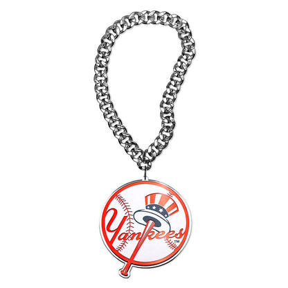 TrophySmack NY Yankees Logo MLB Chromatic Turnover Chain