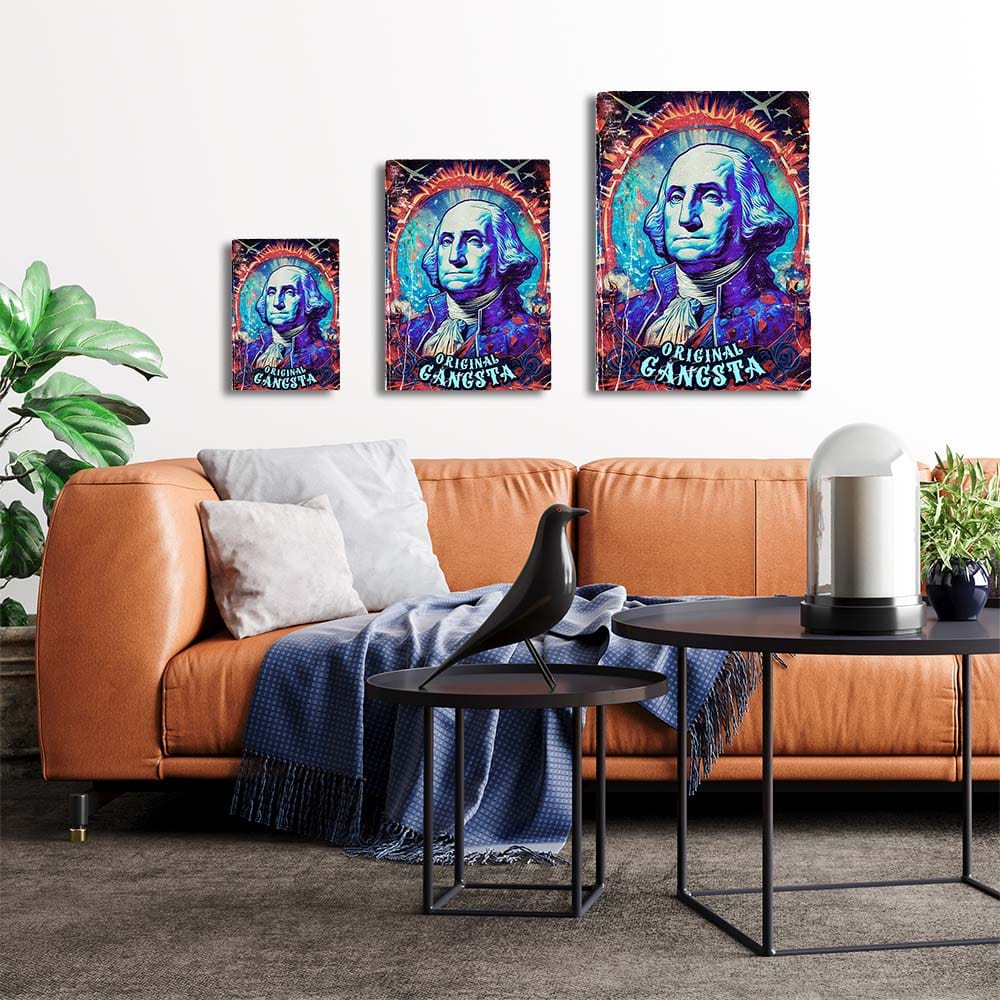 George Washington Original Gangsta - Metal Wall Art - TrophySmack