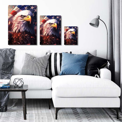 patriotic eagle metal wall art featuring a striking eagle design with a patriotic theme