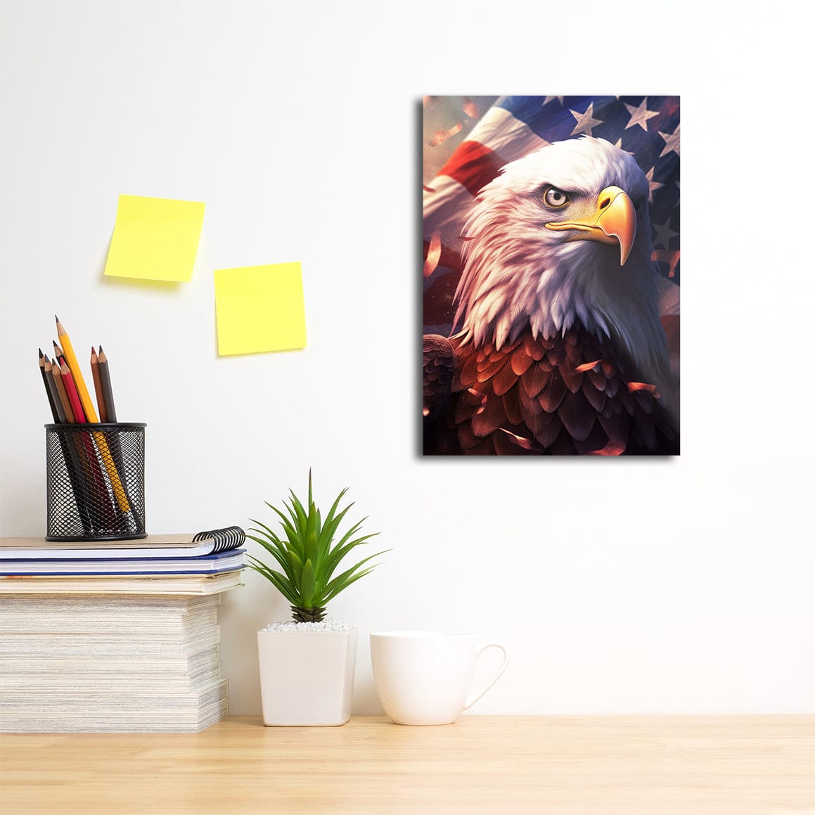 TrophySmack Patriotic Eagle - Metal Wall Art