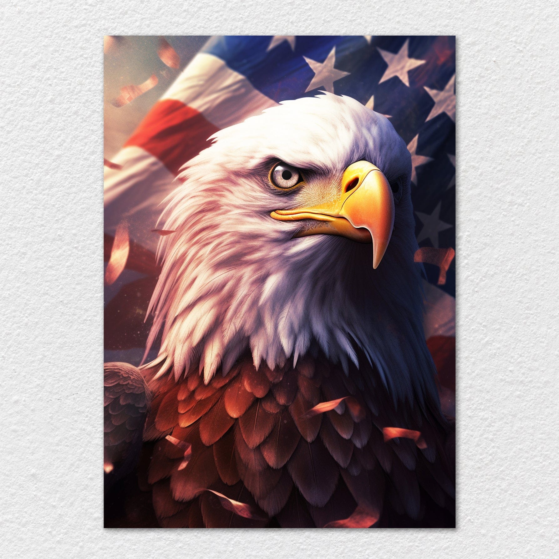 Patriotic Eagle - Metal Wall Art - TrophySmack
