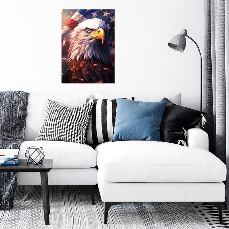 TrophySmack Patriotic Eagle - Metal Wall Art