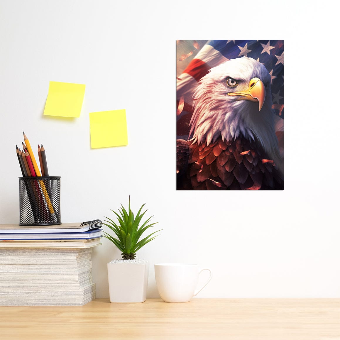 TrophySmack Patriotic Eagle - Metal Wall Art