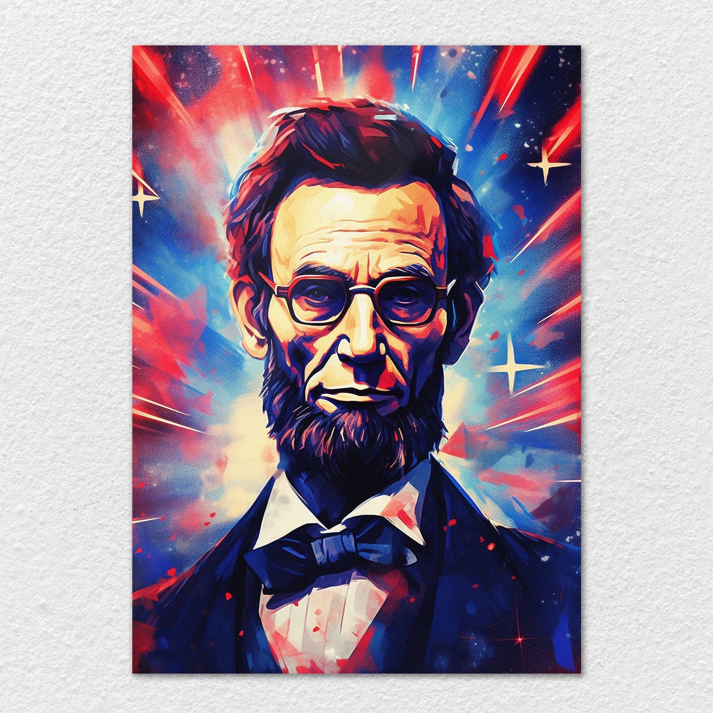 TrophySmack Patriotic Lincoln - Metal Wall Art