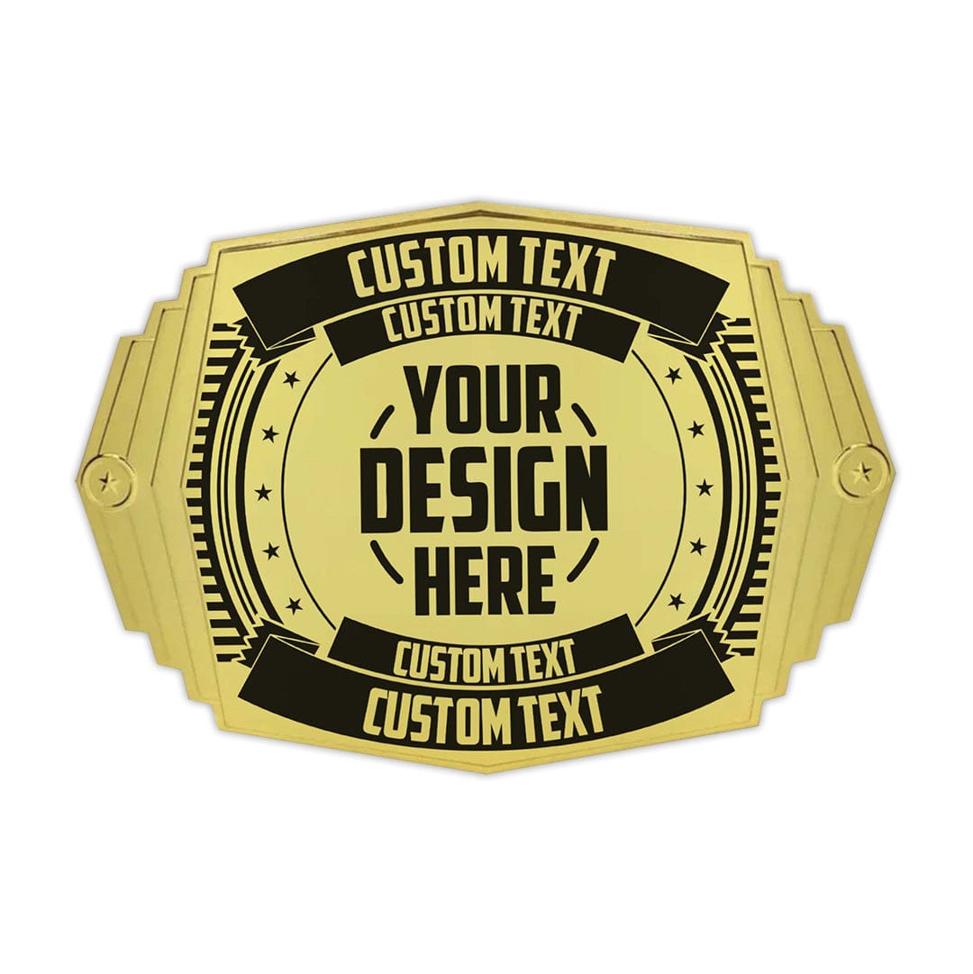 TrophySmack Replacement Front Plate for Custom 2lb Championship Belt - Youth Size Title Belt