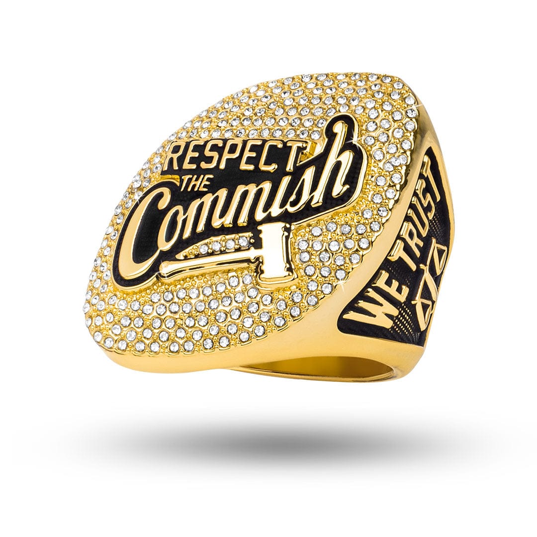 TrophySmack Respect the Commish Ring