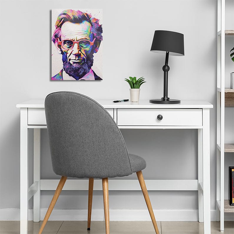 TrophySmack Retro Abraham Lincoln - Metal Wall Art