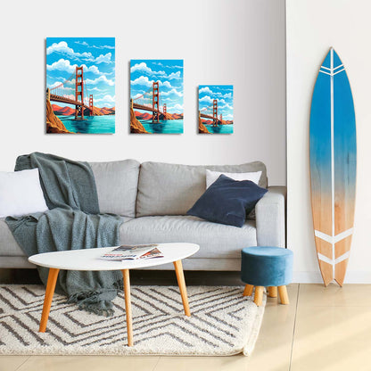 trophysmack san fransisco golden gate bridge metal wall art showcasing the iconic bridge