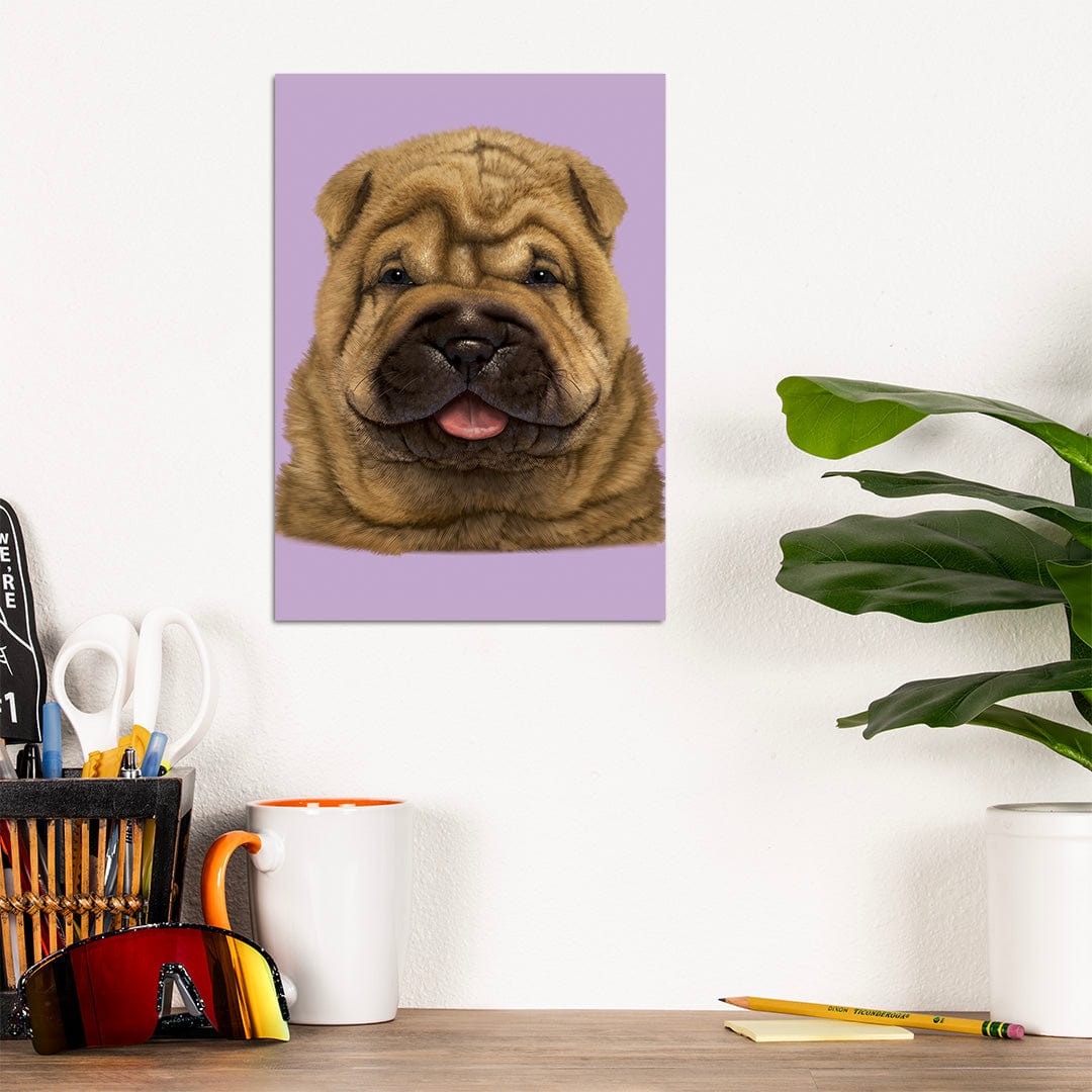 TrophySmack Shar Pei Puppy - Metal Wall Art