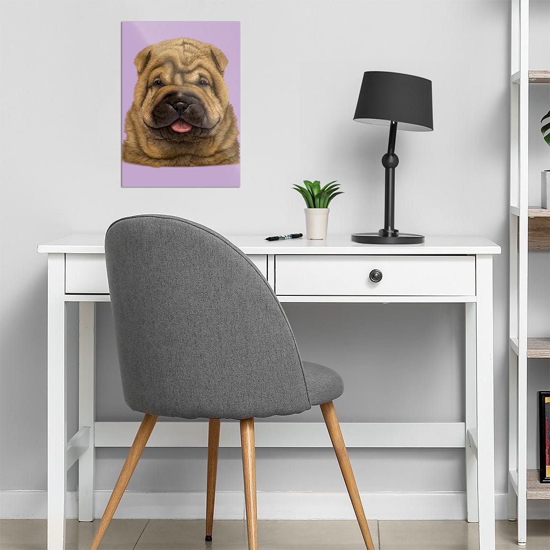 TrophySmack Shar Pei Puppy - Metal Wall Art