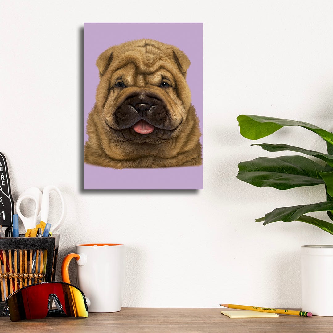 TrophySmack Shar Pei Puppy - Metal Wall Art