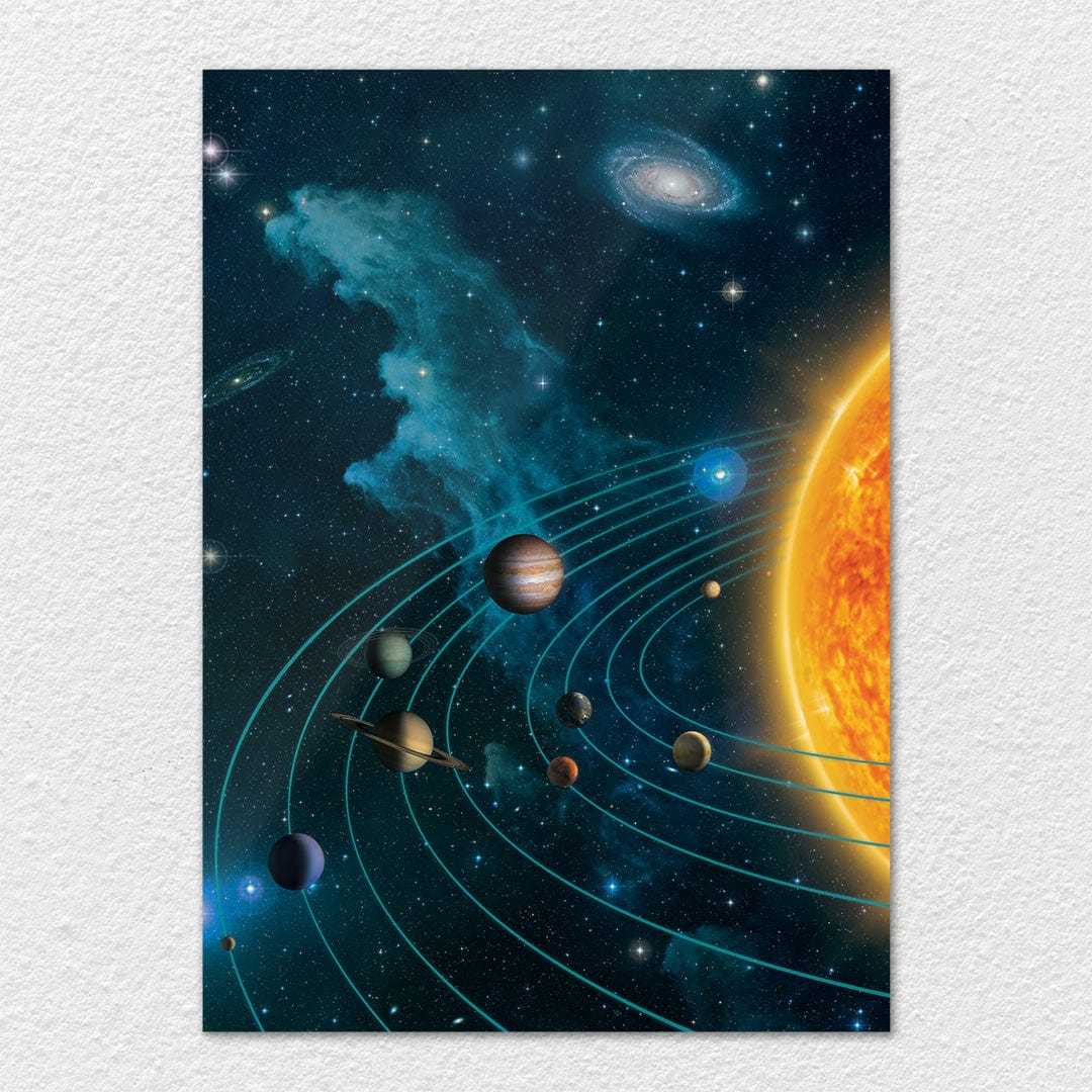 TrophySmack Solar System Dark Blue - Metal Wall Art