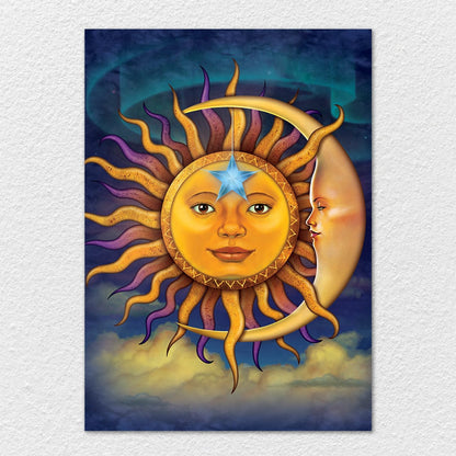 TrophySmack Sun and the Moon - Metal Wall Art