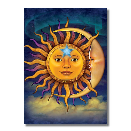 TrophySmack Sun and the Moon - Metal Wall Art