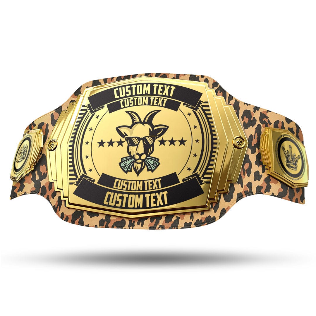 The G.O.A.T. 6lb Customizable Championship Belt - TrophySmack