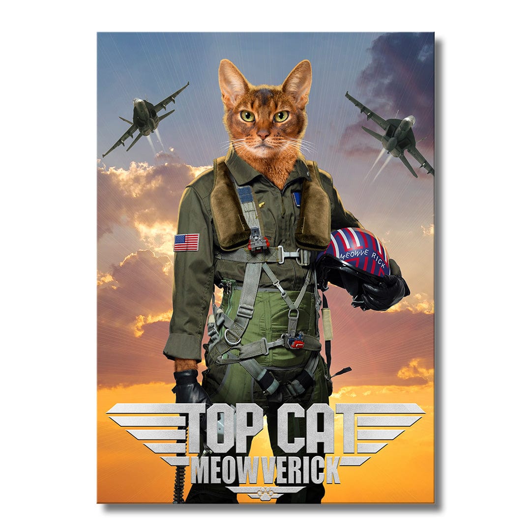 TrophySmack Top Cat Meowverick - Metal Wall Art