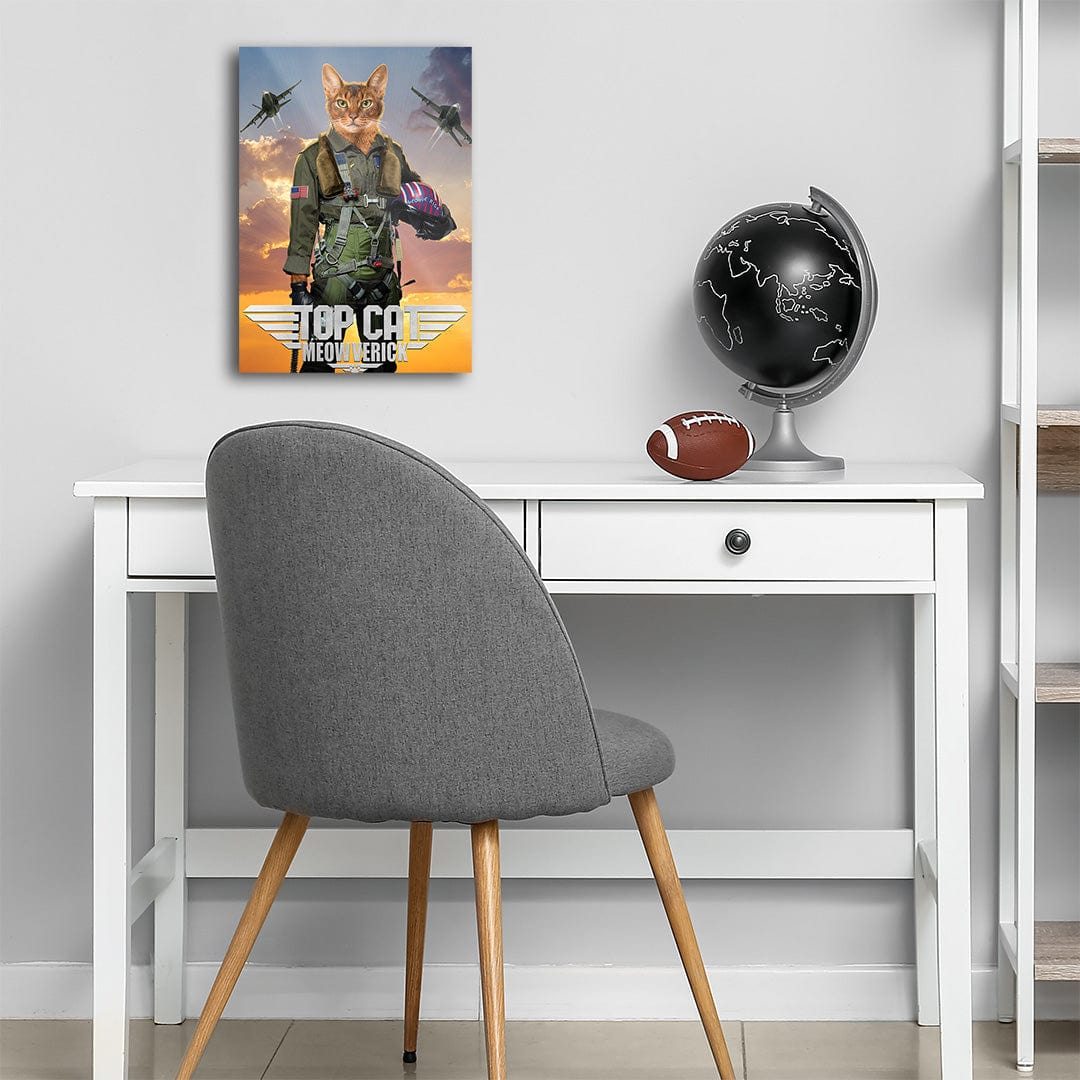 TrophySmack Top Cat Meowverick - Metal Wall Art