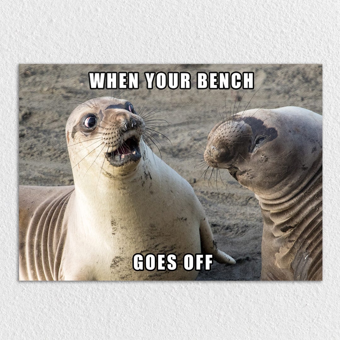 TrophySmack When Your Bench Goes Off - Metal Wall Art