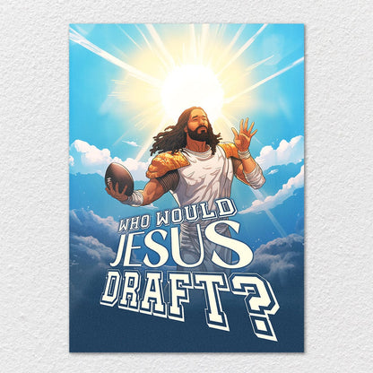 TrophySmack Who Would Jesus Draft Clouds - Metal Wall Art