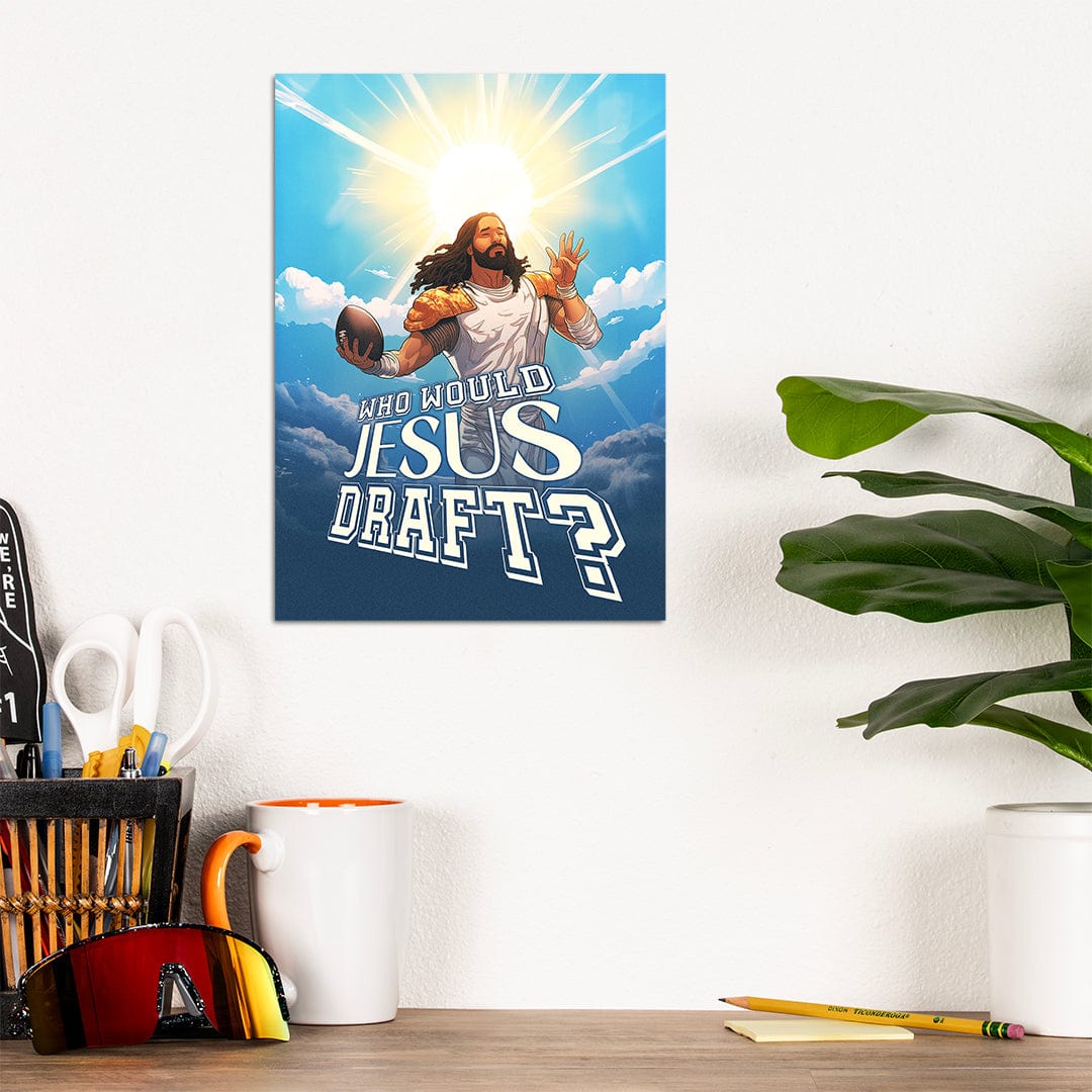 TrophySmack Who Would Jesus Draft Clouds - Metal Wall Art