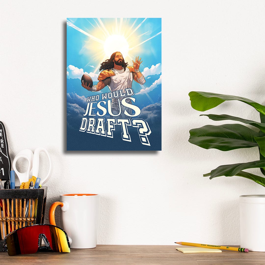 TrophySmack Who Would Jesus Draft Clouds - Metal Wall Art