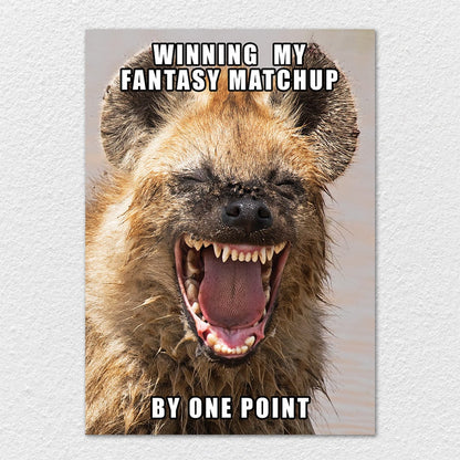 TrophySmack Winning By One Point - Metal Wall Art