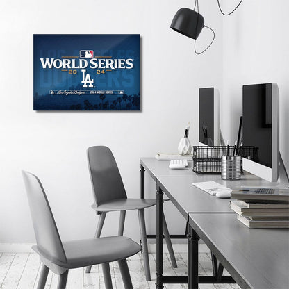 TrophySmack World Series Champions LA Dodgers - MLB Metal Wall Art