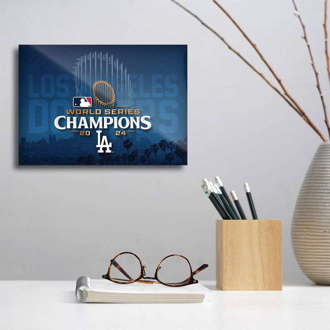 TrophySmack World Series Champions LA Dodgers - MLB Metal Wall Art