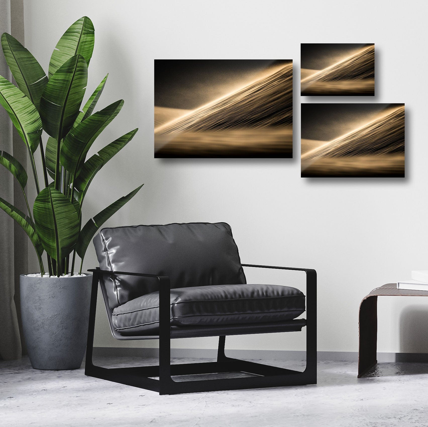 trophysmack dune metal wall art showcasing sandy dunes and ocean waves